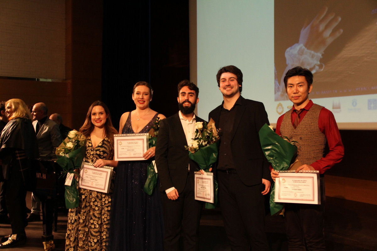 Ganadores del VI Concurso de Canto Compostela Lírica