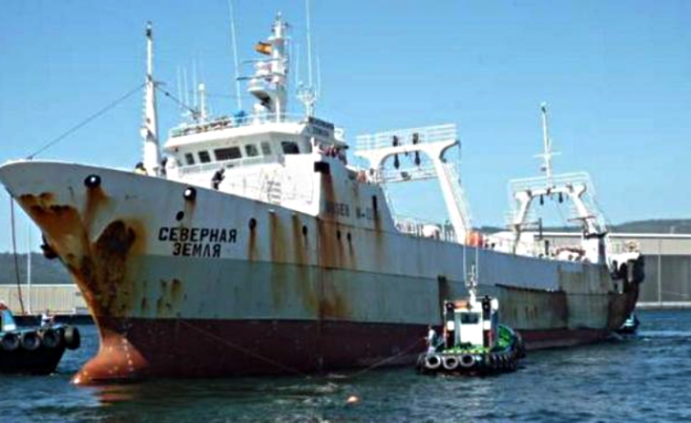 Barco ruso reparado en Marín, ejemplo de cómo Rusia está esquivando las sanciones