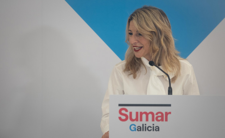 Yolanda Díaz espera que Sumar repita los resultados del 23J en Galicia para obtener diputados por A Coruña y Pontevedra