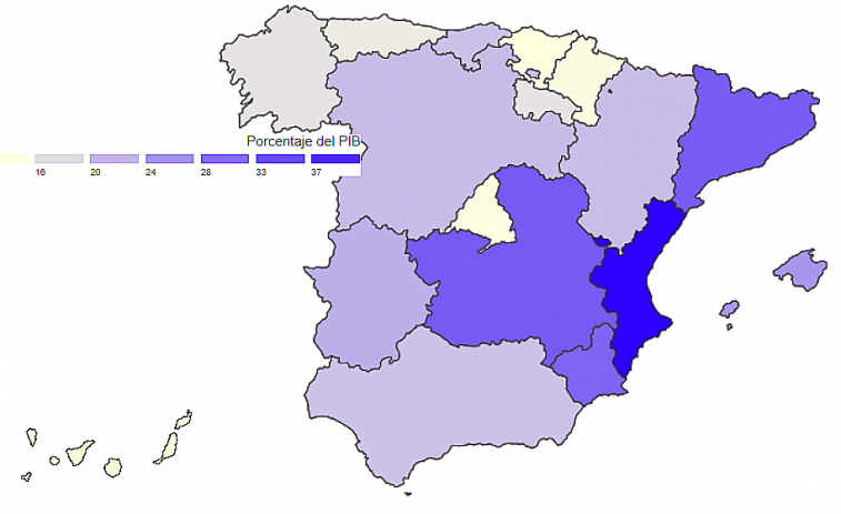 ¿Es Galicia una de las que menos debe? No, pero tampoco es de las que más y se endeudó menos que España