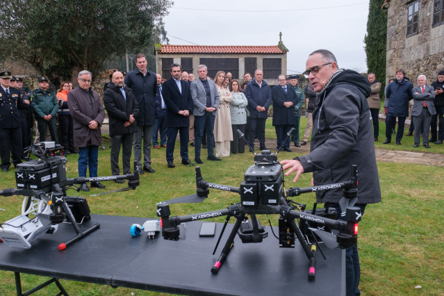 Presentación en A Estrada (Pontevedra) del sistema Dronefinder