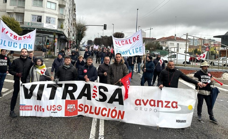 Los trabajadores de la concesionaria de bus de Vigo mantienen la huelga indefinida