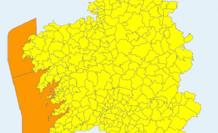 Toda Galicia en alerta meteorológica martes y miércoles por la borrasca Irene