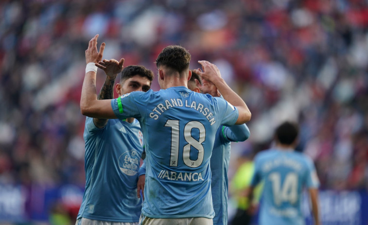 Así derrotó el Celta a Osasuna 0-3 (vídeo) con goles de Larsen, Douvikas y de la Torre