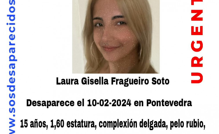 Ayuda para encontrar a Laura Gisella, de 15 años y desaparecida desde el sábado en Pontevedra