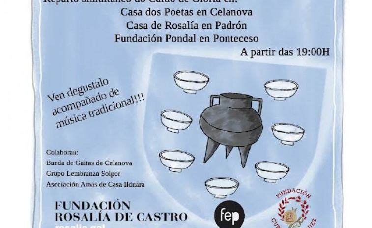 'Caldo de Gloria' en locales de Celanova en el día que conmemora a la autora