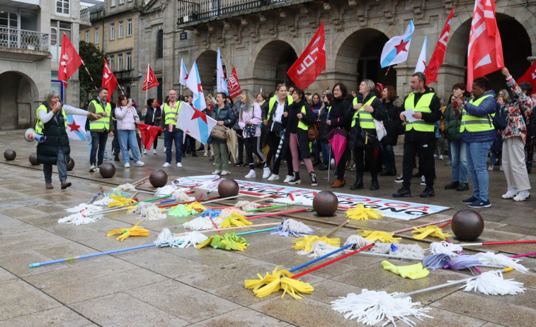 Principio de acuerdo para levantar la huelga de las trabajadoras de la limpieza en Lugo