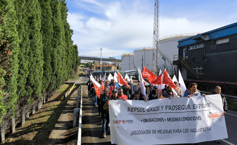 Prosegur busca poner fin al conflicto en la refinería de Repsol ante una 