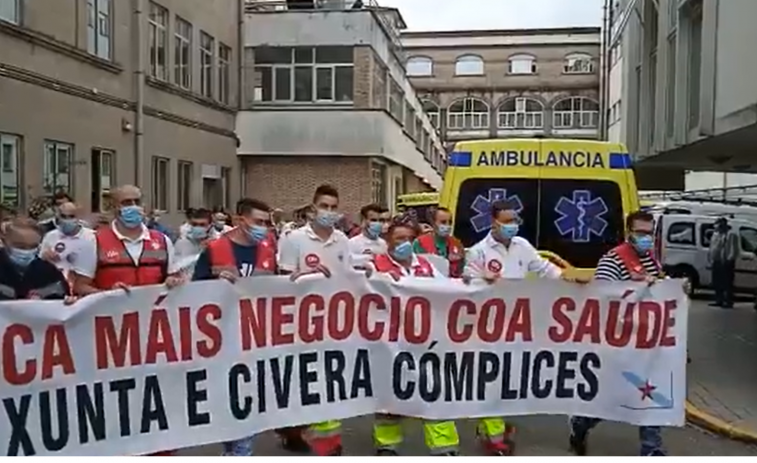 El SERGAS cree que las posturas entre Ambulancias Civera y los trabajadores están cercanas pese a la huelga