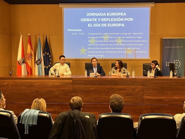 Jornada de debate organizada por la Fundación Galicia Europa en Vigo, con motivo del Día de Europa