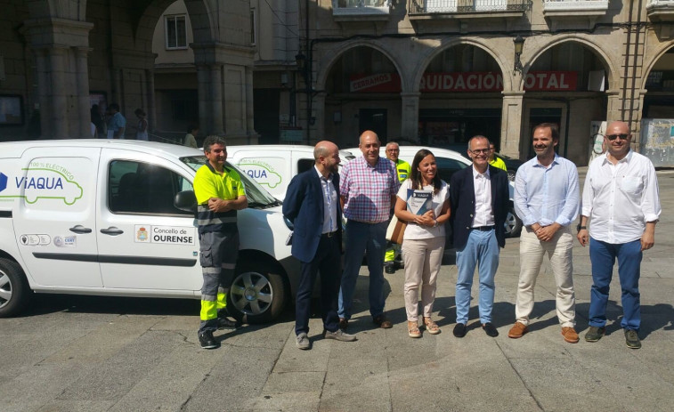 ​Viaqua incorpora tres furgonetas eléctricas a su flota en Ourense