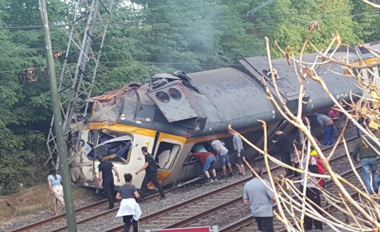 Continúan hospitalizados nove feridos no accidente de tren