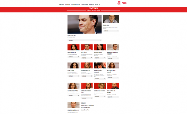 ​El PSOE elimina de su web a los 17 críticos