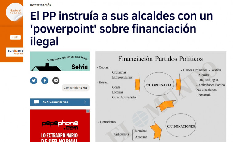 ​Casado, sobre el 'powerpoint' de financiación ilegal: 