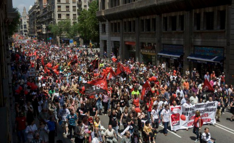 Los teleoperadoradores retoman las movilizaciones en Vigo, A Coruña y Lugo