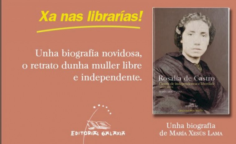Llega a las librerías una novedosa biografía de Rosalía de Castro con material inédito