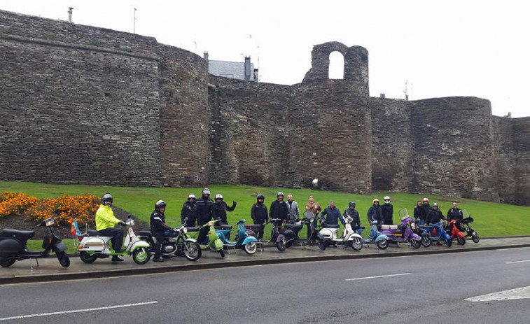 Los amantes de las vespas tienen una cita en Reigosa este sábado