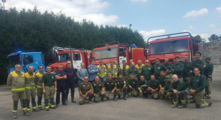 Los medios de extinción gallegos vuelven de Portugal tras hacer una labor 
