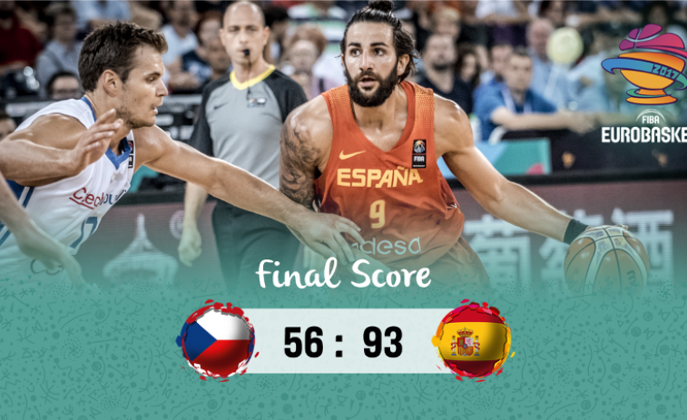 España reafirma ante la República Checa el buen arranque del Eurobasket