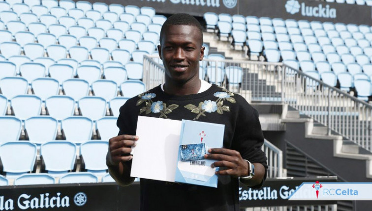 Pape Cheikh regresó a Vigo para despedirse del Celta