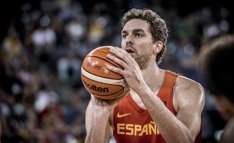 España gana el quinto partido del Eurobasket y Pau Gasol hace historia