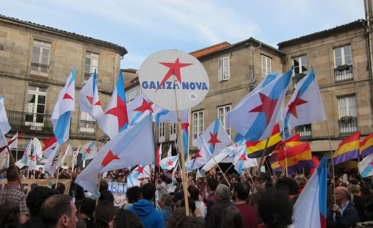 Galiza Nova celebra el primer acto de apoyo en Galicia al referéndum ilegal