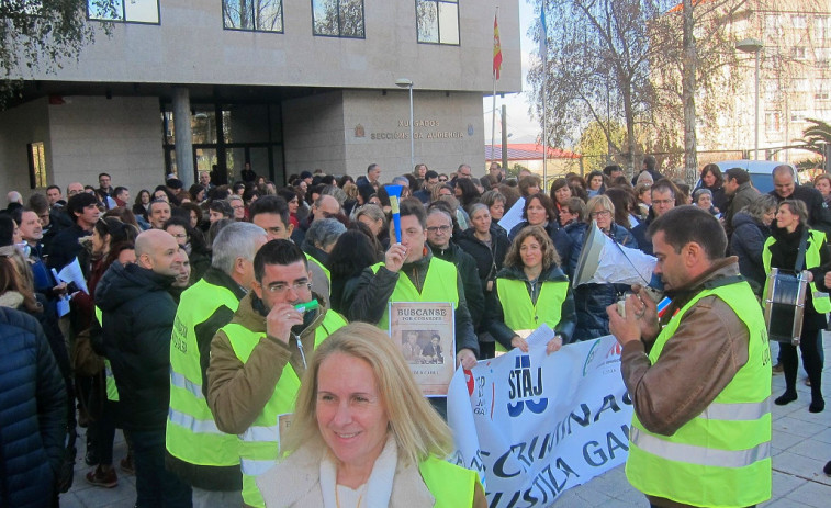 La huelga en la Justicia suspende juicios por toda Galicia