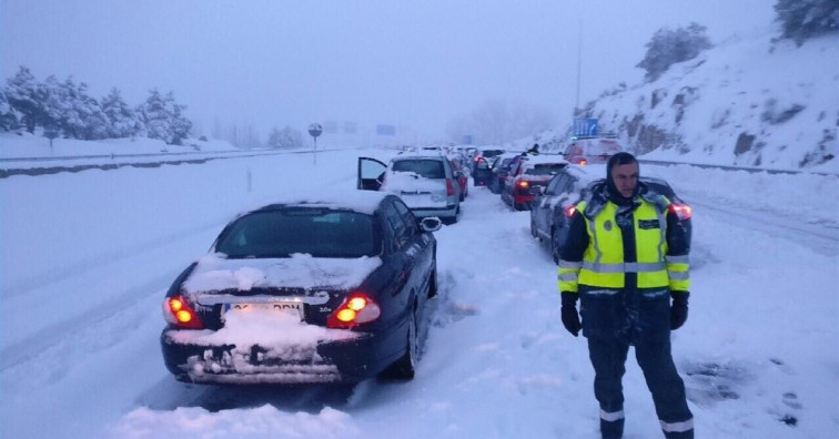 La nieve provoca restricciones en varias carreteras de las provincias de Lugo y Ourense