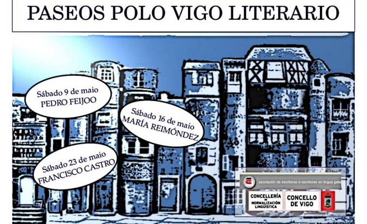 Paseos polo Vigo literario, o 23 de maio, con Francisco Castro