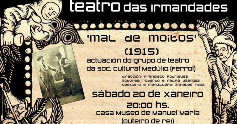 ​'Mal de moitos', pionera del teatro gallego, vuelve a las tablas