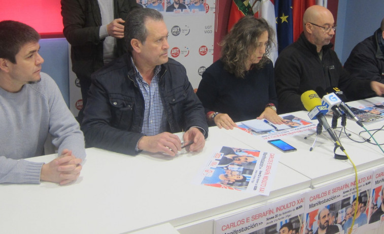 Convocada una manifestación por el indulto de los sindicalistas Carlos y Serafín
