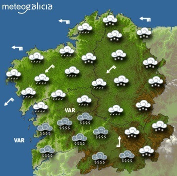 Predicciones parae el miércoles 28 de febrero en Galicia