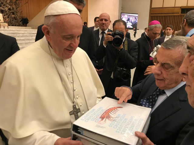 El presidente de Conxemar con el Papa Francisco