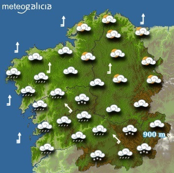 Predicciones para el viernes 2 de marzo en Galicia.