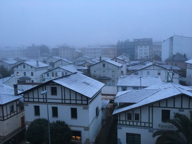 Imagen de la nieve en Lugo, Galicia