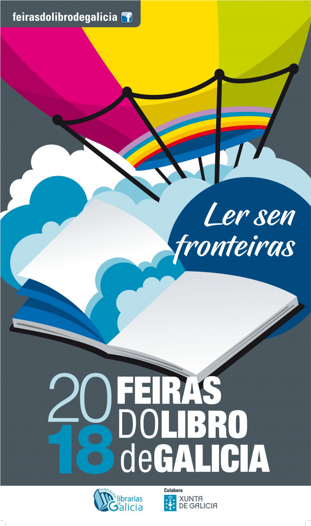 Cartel de las ferias del libro de Galicia