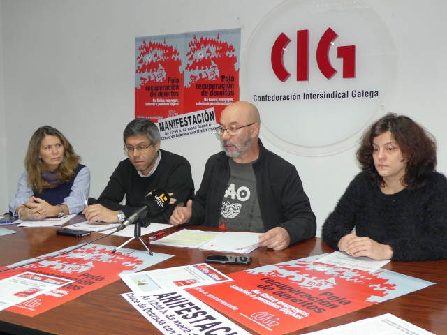 La CIG se manifestará el 10 de marzo en Vigo y Ferrol