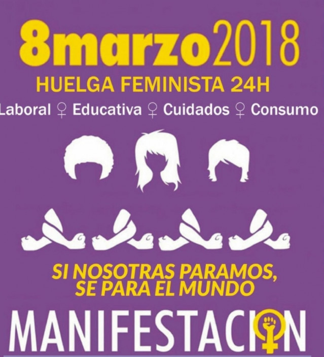 Cartel de la huelga feminista del 8 de marzo