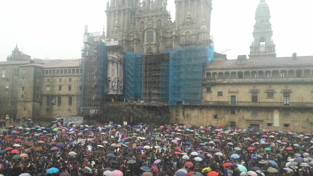 Concentración por el 8M en Santiago