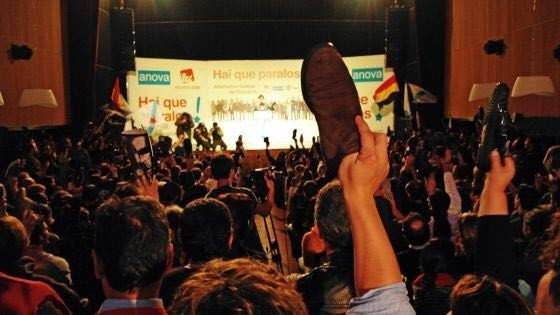 Mitin de AGE en 2012 