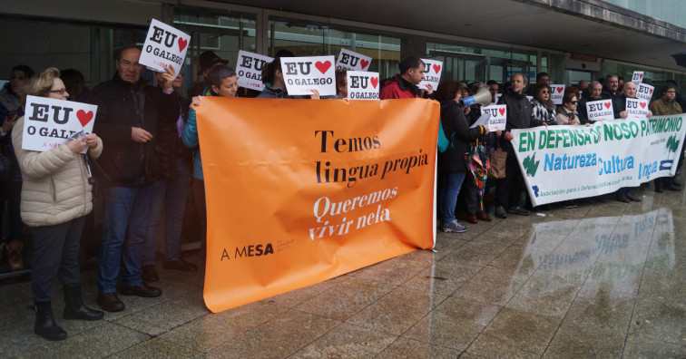 Decenas de personas salen a las calles de Lugo en defensa de sus derechos lingüísticos
