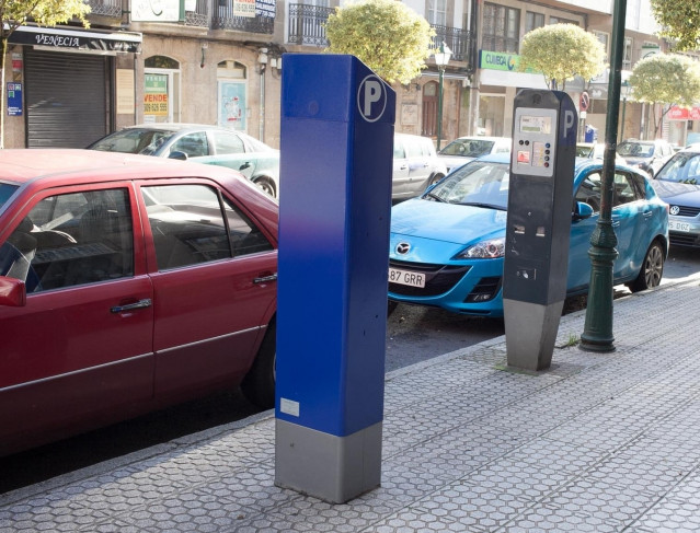 Máquina de la ORA en Santiago de Compostela