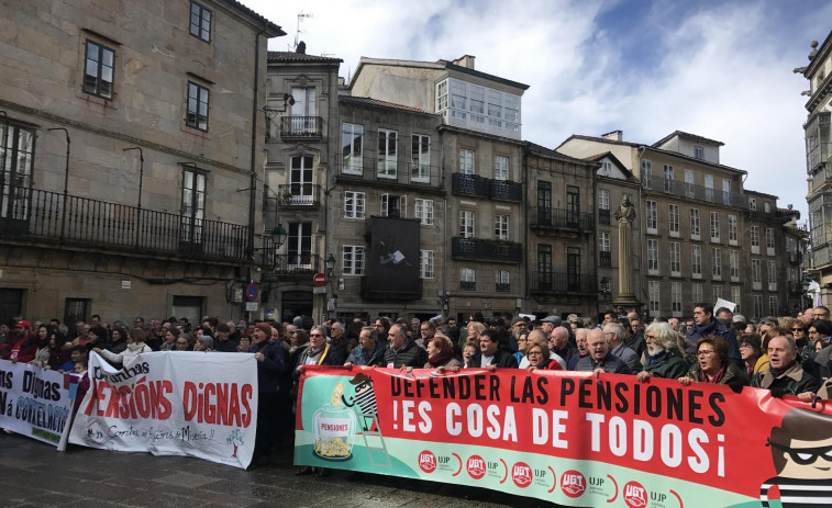 Éxito de las protestas por las #pensionesdignas en Galicia