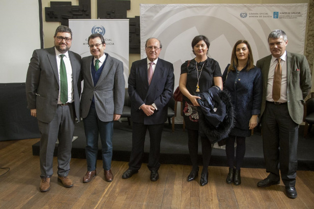 El director xeral de Minas, Angel Bernardo Tahoces, en la Cámara minera