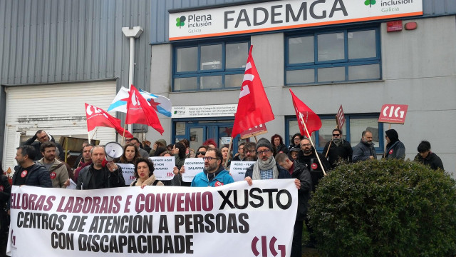 CIG pide un convenio digno para los trabajadores del sector de la discapacidad
