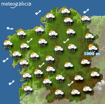 Predicciones para el Jueves Santo de 2018 en Galicia.