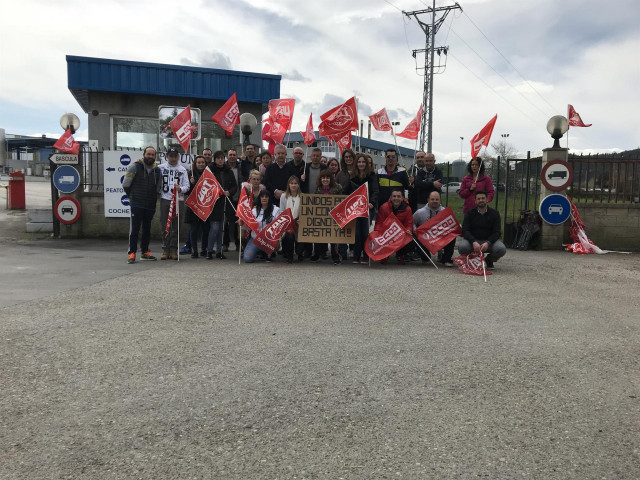 Trabajadores en huelga