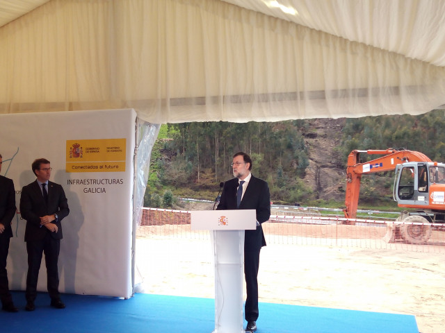 Rajoy visita las obras de la futura autovía A-57, en Pontevedra