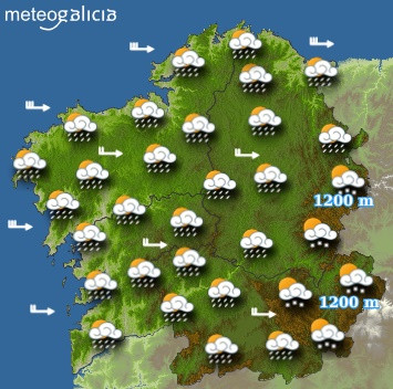 Predicciones para el miércoles 4 de abril en Galicia.