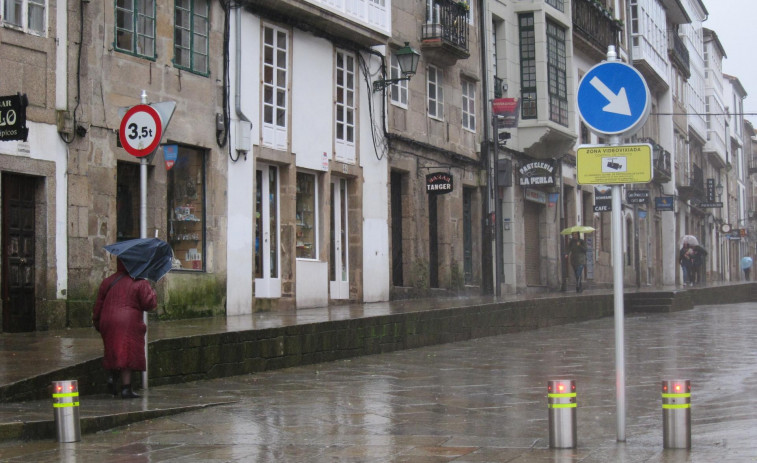 El temporal apaga Pontevedra y deja más de 100 litros por metro cuadrado en seis localidades